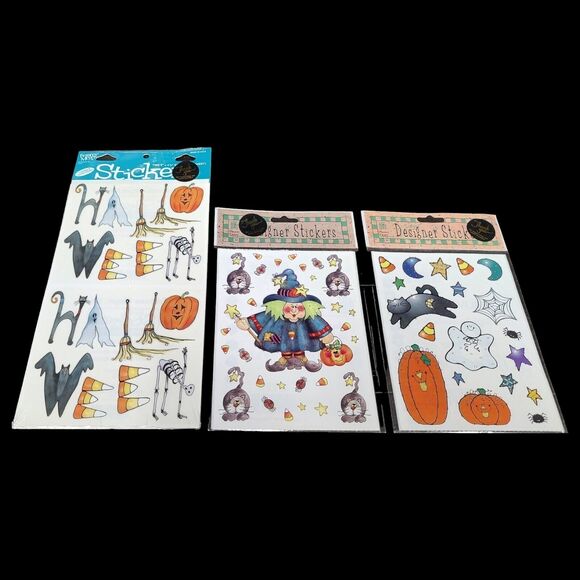Vintage Halloween Letters Spooky Stickers Frances Meyer 1997 ProvoCraft Designer - Picture 2 of 9